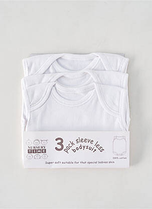 Body de lenjerie alb NURSERY TIME copil