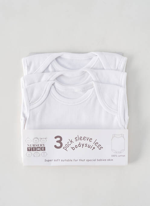 Body de lenjerie alb NURSERY TIME copil