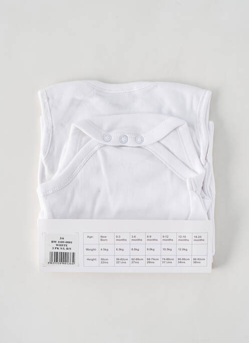 Body de lenjerie alb NURSERY TIME copil