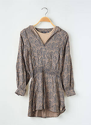 Rochie midi maro LEVV LABEL fată