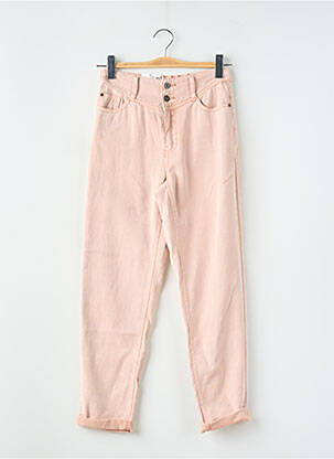 Blugi cu croială dreaptă roz C'EST BEAU LA VIE femeie