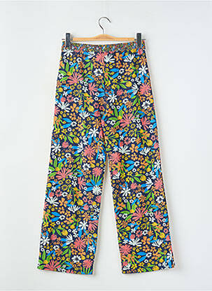 Pantalon drept croială dreaptă talie elastică albastru BOBOLI fată
