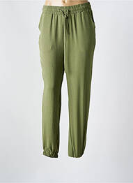 Pantalon drept țesătură poplin mărime normală verde TIFFOSI femeie