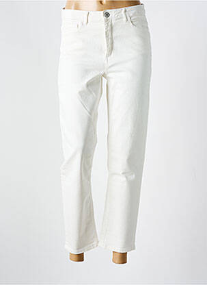 Blugi cu croială dreaptă alb ICHI femeie