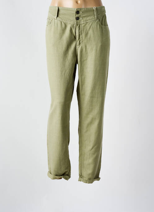 Blugi cu croială dreaptă verde C'EST BEAU LA VIE femeie