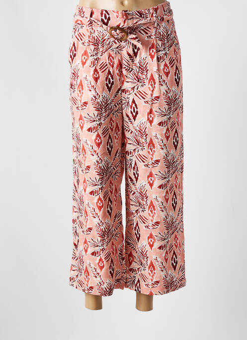 Pantalon larg țesătură poplin mărime normală portocaliu TIFFOSI femme