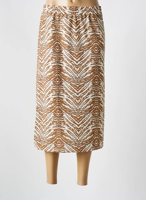 Fustă midi maro GARCIA femeie