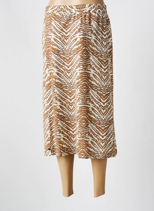 Fustă midi maro GARCIA femeie