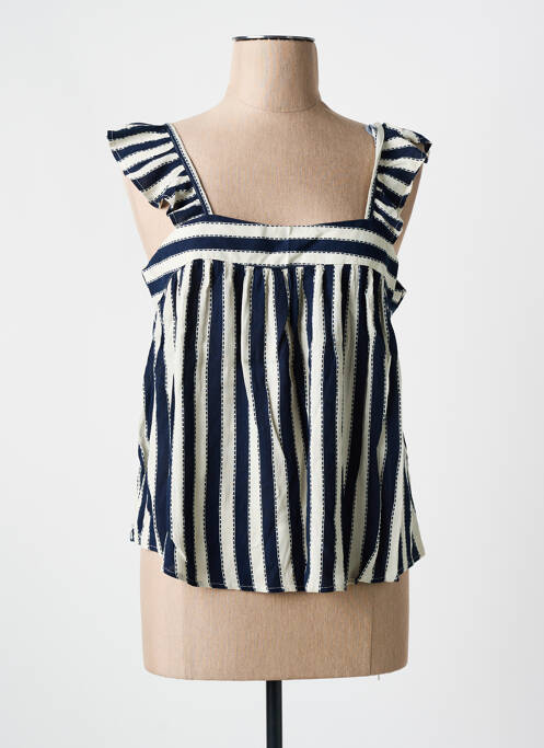 Top albastru ICHI femeie