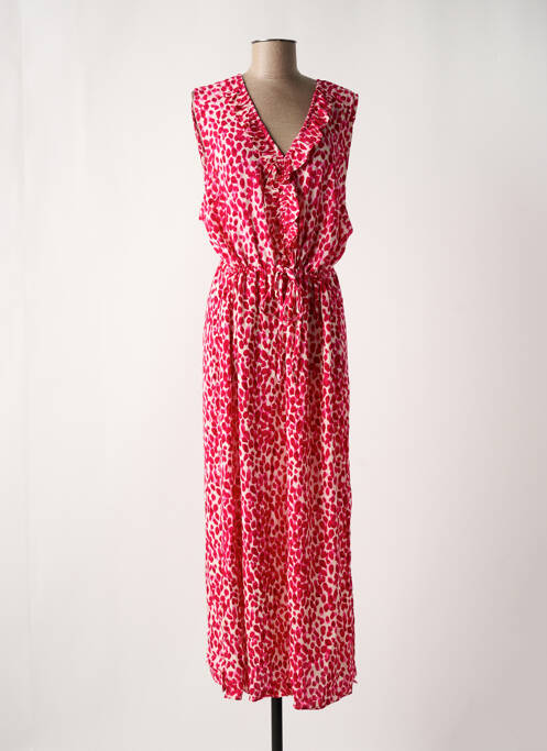 Rochie lungă roz ICHI femeie