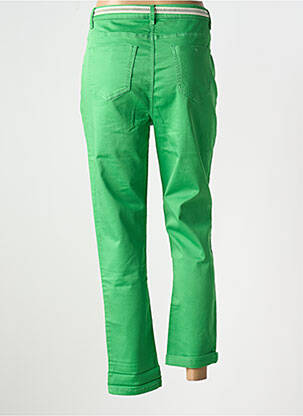 Pantalon drept elasticitate mărime normală verde GEISHA femeie