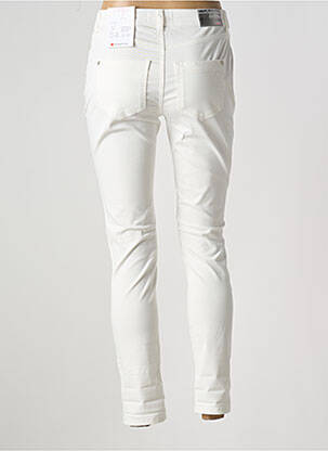 Pantalon slim țesătură poplin mărime normală alb STREET ONE femeie