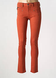 Pantalon slim buzunare portocaliu FREEMAN T.PORTER femeie