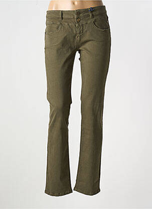Pantalon slim buzunare verde FREEMAN T.PORTER femeie
