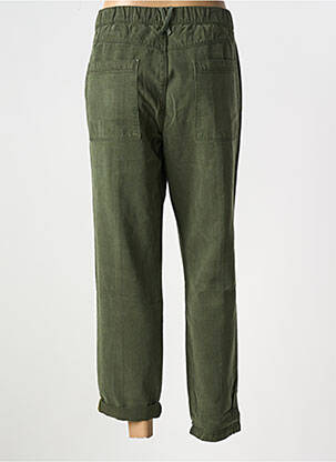 Pantalon drept închidere cu fermoar sub clapetă cu nasturi verde WHITE STUFF femeie