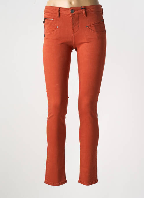 Pantalon slim portocaliu FREEMAN T.PORTER femeie