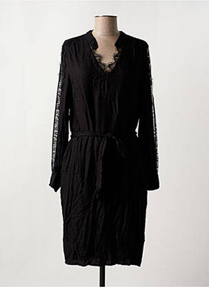 Rochie midi mâneci lungi mâneci lungi negru FREEMAN T.PORTER femeie
