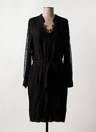 Rochie midi mâneci lungi mâneci lungi negru FREEMAN T.PORTER femme