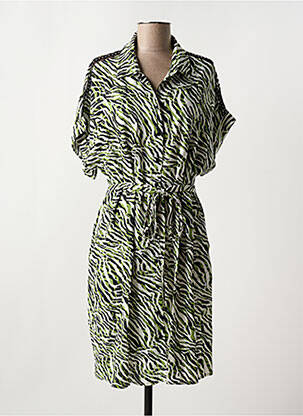 Rochie midi mâneci scurte mâneci scurte verde FREEMAN T.PORTER femeie