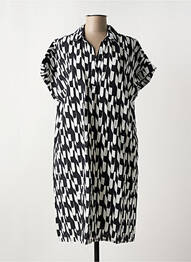 Rochie midi imprimeu fantezie mâneci scurte negru STREET ONE femeie