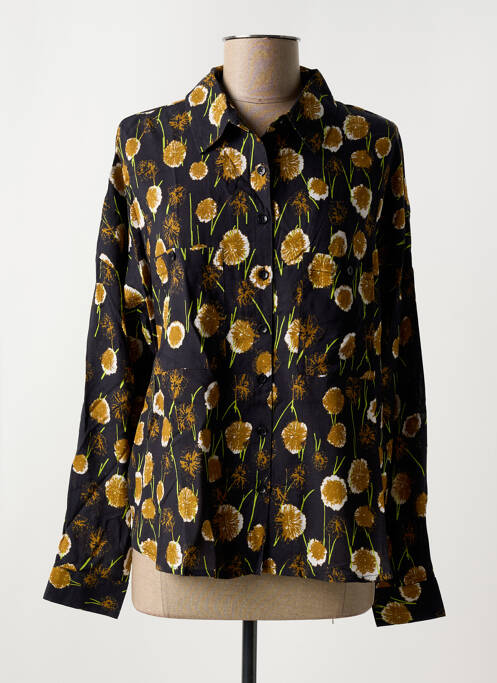 Cămașă imprimeu floral mâneci lungi negru AGATHE & LOUISE femme