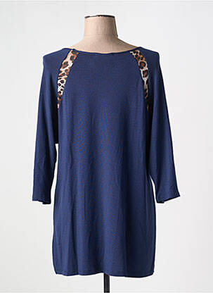 Tricou mâneci 3/4 mâneci 3/4 albastru ALAIN MURATI femeie