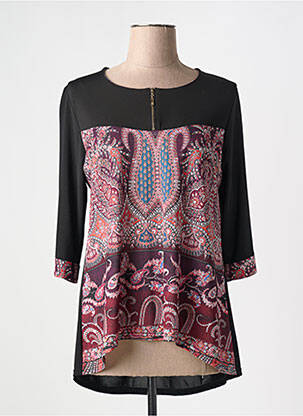 Tunică mâneci lungi negru VANGO femeie