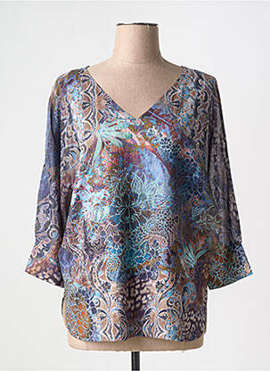 Pulover tunică albastru VANGO femeie