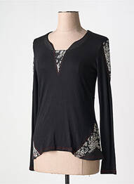 Tricou mâneci lungi mâneci lungi negru VANGO femeie