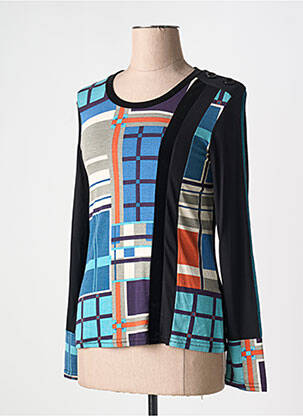 Tricou mâneci lungi mâneci lungi albastru VANGO femeie