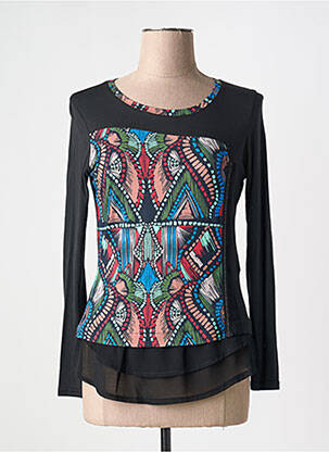 Tricou mâneci lungi mâneci lungi negru VANGO femeie
