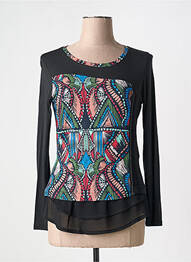 Tricou mâneci lungi mâneci lungi negru VANGO femme