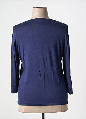 Tricou mâneci 3/4 mâneci 3/4 albastru VANGO femeie