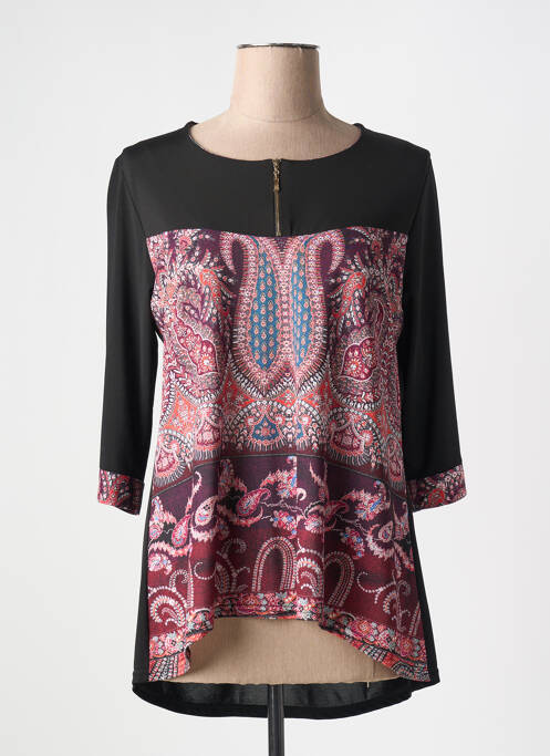 Tunică mâneci lungi negru VANGO femeie