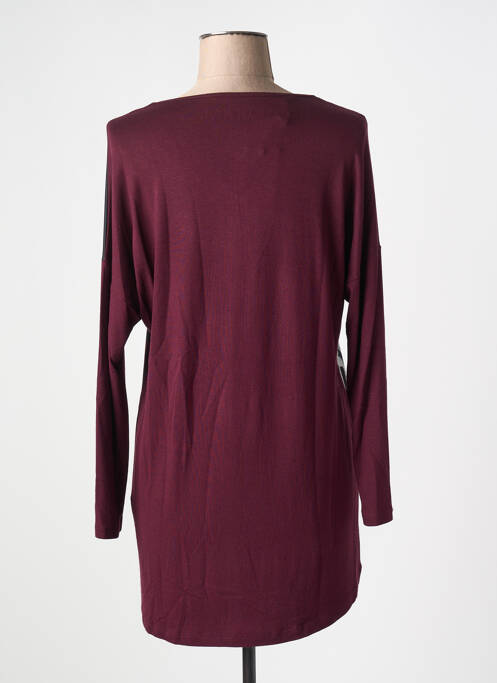 Tricou imprimeu fantezie mâneci lungi roșu ALAIN MURATI femme