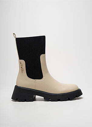 Botine/ghete toc mic toc de 4 la 6 cm bej LPB femeie