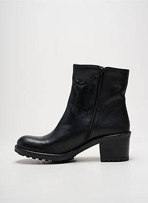 Botine/ghete material neted toc de 4 la 6 cm negru E-COW femeie