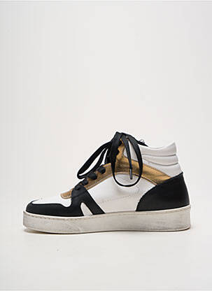 Adidași material neted toc plat până la 3 cm auriu CONCEPT femeie