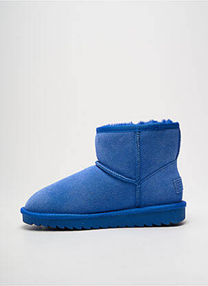 Botine/ghete umplută toc plat până la 3 cm albastru COLORS OF CALIFORNIA femeie