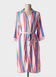Rochie midi mâneci 3/4 mâneci 3/4 roz B.YOUNG femeie