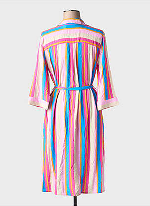 Rochie midi mâneci 3/4 mâneci 3/4 roz B.YOUNG femeie