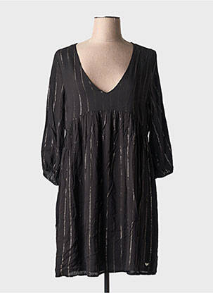 Rochie scurtă mâneci 3/4 mâneci 3/4 negru LPB femeie
