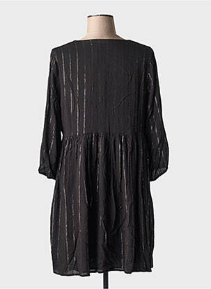 Rochie scurtă mâneci 3/4 mâneci 3/4 negru LPB femeie