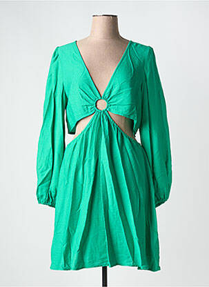 Rochie midi mâneci lungi mâneci lungi verde LILI SIDONIO femeie