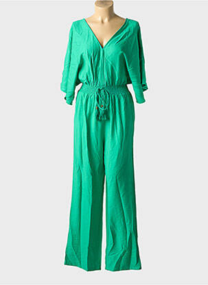 Salopetă-pantalon mâneci scurte mâneci scurte verde LILI SIDONIO femeie