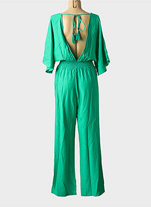 Salopetă-pantalon mâneci scurte mâneci scurte verde LILI SIDONIO femeie