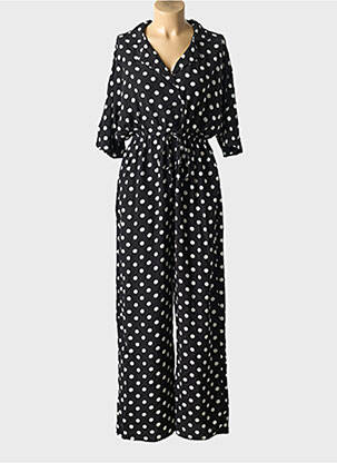 Salopetă-pantalon mâneci scurte mâneci scurte negru ARTLOVE femeie