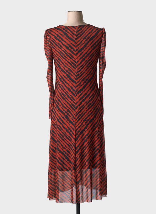 Rochie midi portocaliu ICHI femeie