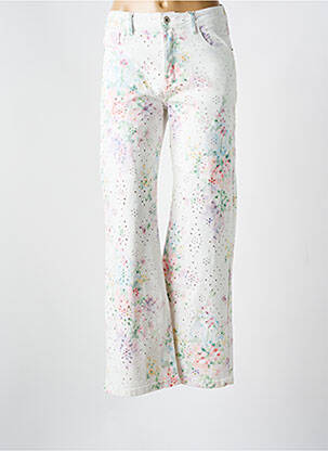 Blugi cu croială largă alb ONADO femeie