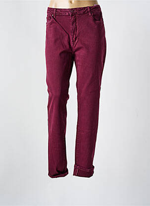 Blugi cu croială slim roșu VAVELL JEAN femeie